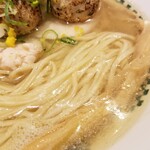 麺屋 六感堂 - のどぐろラーメン＋鶏つくね増し