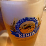 三條本家 - 生ビールをいただく。