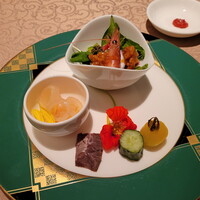 中国料理 翆陽 - 海の幸サラダとスモール前菜盛り合わせ