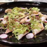 トリワイン ＰＩＫＯＳＨＨＨＵ - 朝引き地鶏のカルパッチョ バルサミコマヨネーズ