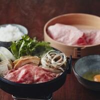  山形牛リブロース（120g）のすき焼き