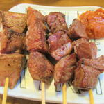 酒蔵 力 - レバーとハツ