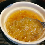 Oreno Yakitori - ねぎ塩ダレは別盛り。