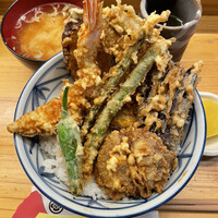 てんぷら石原 - エビ野菜天丼