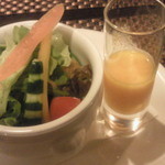 隠れ家262 - 2012.6.16サラダ、人参ドレッシング