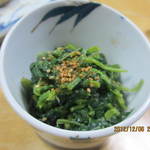 Yoriishokudou - おろぬき大根葉の味噌胡麻和え