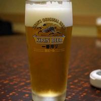 日本料理てら岡 中洲本店 - まずはビールで乾杯