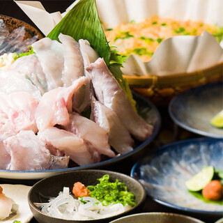 We offer a course where you can enjoy luxurious blowfish, recommended for special days!