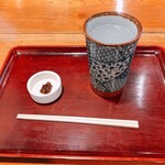 吾妻橋 やぶそば - そば湯割りとそば味噌