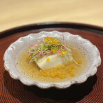 京味 もと井 - タラの白子豆腐とカラスミ