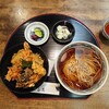 新潟古町 藪そば - 料理写真:めん付きにぎわい天丼（日替りランチ）1,000円