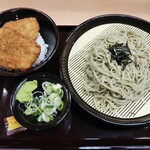 Soba Dokoro Sadimi Toya Nomise - ふのりそばとミニソースカツ丼