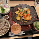 Ootoya - すけとう鱈と野菜の黒酢あん定食（税込 920円）評価＝△