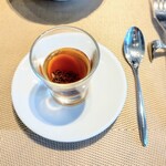 La Brianza - モリーユ茸アニョロッティコンソメスープ。