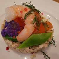 イレール人形町 - エビや押し麦の冷菜