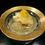 桜田 - 雲丹と湯葉　みぞれ大根とお酢のジュレ