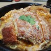伊豆家 - ミニかつ丼セット 740円、お蕎麦(うどん)と味噌汁が付きます