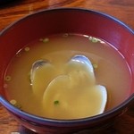 栄寿司 - あさりのみそ汁