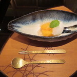 研覃 ほりべ - 柿と酢橘シャンパンシャーベット