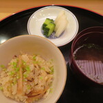 味 ふくしま - お食事　松茸ご飯