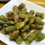 Yakitoritei Toriya - 枝豆は、食べやすくカットされてます♪