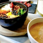 炭火焼肉 信長 - 選べる焼肉ランチセット・テールスープ