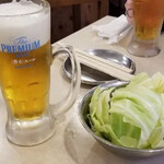 串カツ田中 - まずビール