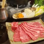 Sumibi Yakiniku Da-Wa - 牛すき焼き