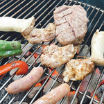 BBQvillage多度峡 - 炭焼き　焼き〜