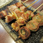 Sumibi Yakitori Matsuo Ya - 【しそ巻　１９８円・ねぎま（もも）１４３円・豚バラ　１９８円】