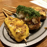 串焼キ カメチヨ・シャルボン - チェダーonツクネ