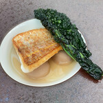 TRATTORIA CREATTA - イトヨリ鯛はふんわり、トルコキャベツはサクサク、里芋はねっとりの対比も楽しい♡