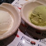 回転寿司酒場 銀座沼津港 - バニラ・抹茶アイス