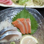 味工房すず - 2010.9　お造り漬けもの盛り合わせ