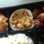 餃子のドラゴンキッチン - 右、苦手なレバーでしたが、柔らかく美味しくいただけました♪