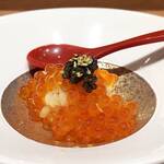 鮨 青海 - 北海道産いくら小丼キャビアと金泊