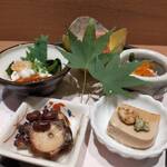 鮨 青海 品川店 - 前菜は、５品も！