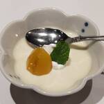 鮨 青海 - 甘味は、栗のプリンです。優しい味でした！