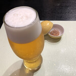 和よし - つき出しと生ビール