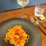 Unico - ランチ 真鯛とプチトマトのプッタネスカ