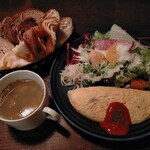 きのこオムレツ1300円