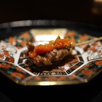 薪鳥新神戸 - 秋田高原比内のハラミ/ハリッサのせ