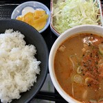 中郷サービスエリア（上り線）フードコート - とんもつ煮定食