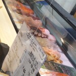 すし処 若 - ネタケースには鮮度良さげな海鮮が並んでます(*´艸｀*)