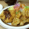 洋食の店 ブーン - 料理写真:Aランチ（チキンカツ＆豚ロース焼肉）