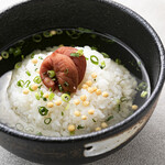 Ochazuke（boiled rice with tea）(plum)