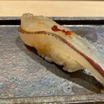 大塚高勢 - サヨリの昆布〆(煮切り)