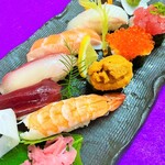 8件海鲜握寿司