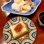 お料理処 みどり川 - 安納芋の胡麻豆腐！！　なんてなめらか舌触り