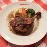 ブラッスリー・グー - 鴨モモ肉のコンフィ 粒マスタードソース(Aランチの主菜)